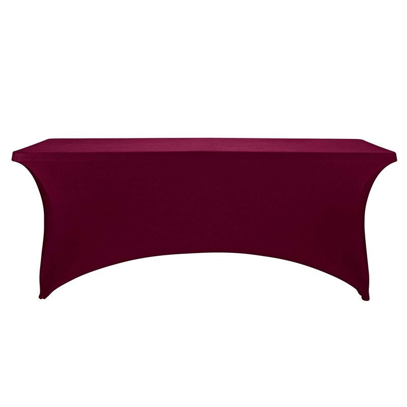 LZY Spandex Fitted Stretch Table Cover for 6 ft or 4ft or 8ft Folding Table, Rectangular Cocktail Tablecloth, Perfect for Party or Banquet - Image 2